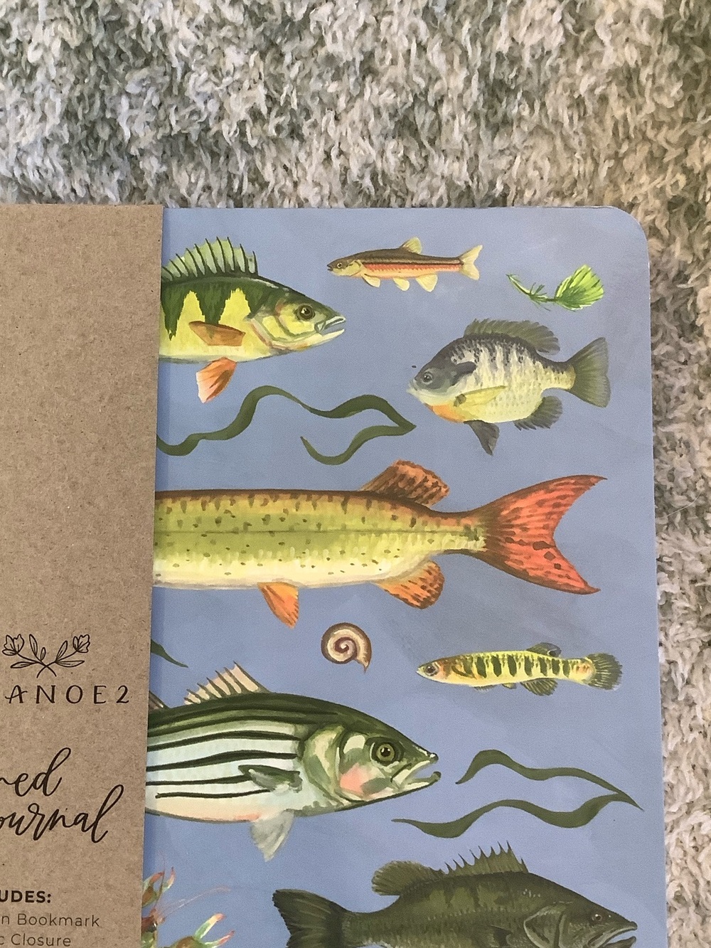 Fish HardCover Lined Notebook Travel Vacation Camping Journal NWT 160lined pages - Picture 2 of 15